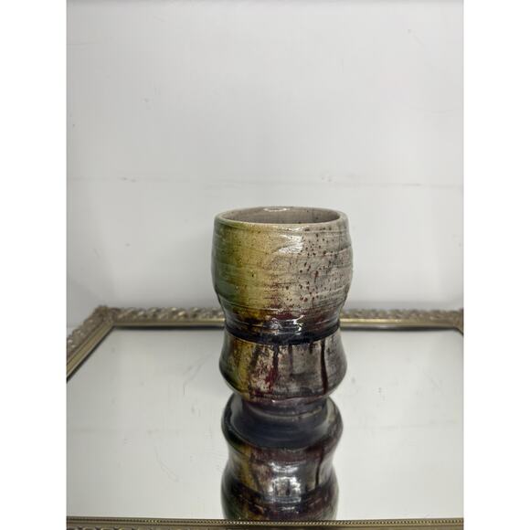 Vintage Art Pottery Coffee Mug Cup Grey Green Studio Pottery Glazed unsigned - Picture 4 of 10